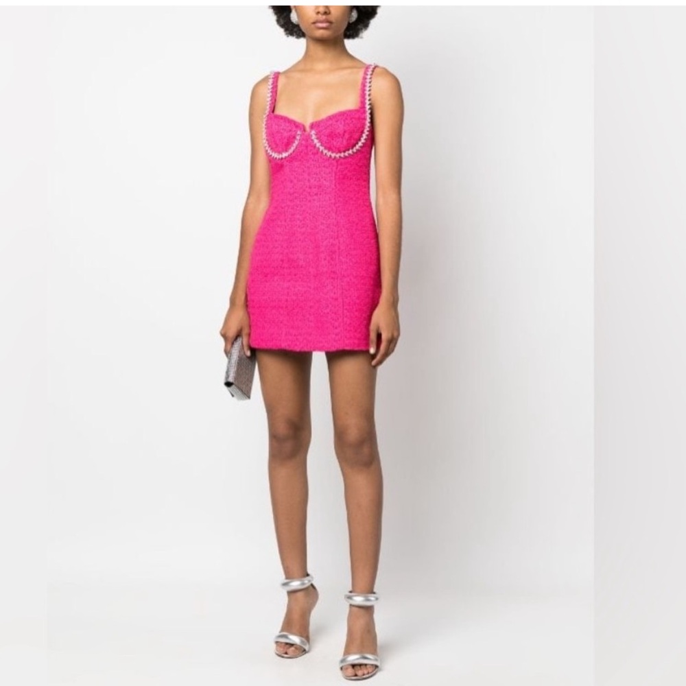 Self-Portrait Crystal Pink Dress
crystal-embellished tweed minidress size 4